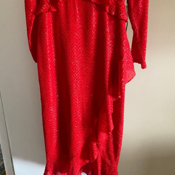House of Harlow 1960 x REVOLVE Justina Maxi Dress Red Medium NWT Holiday Party - Picture 11 of 12